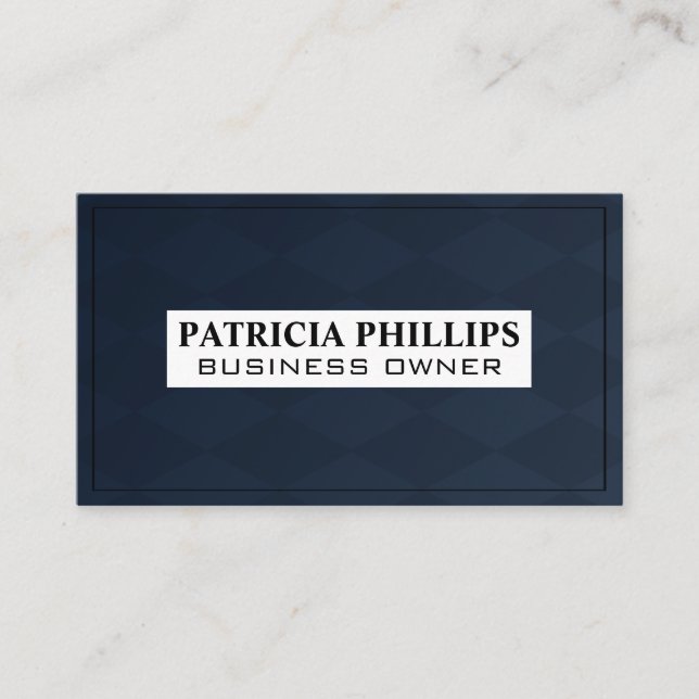 Checker Board Background Business Card (Front)