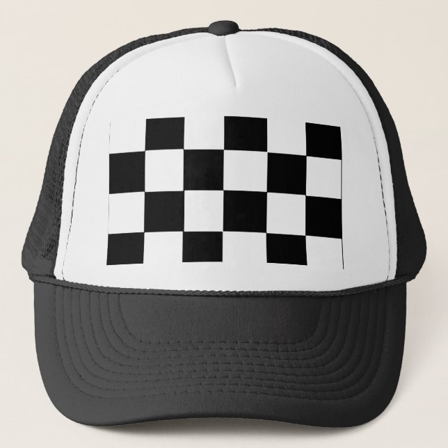 checker board - Customized Trucker Hat (Front)