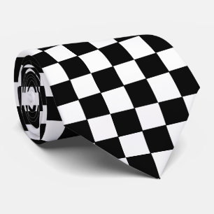 checker board neck tie