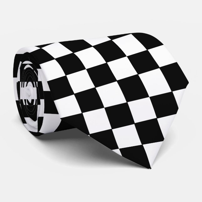 checker board neck tie (Rolled)