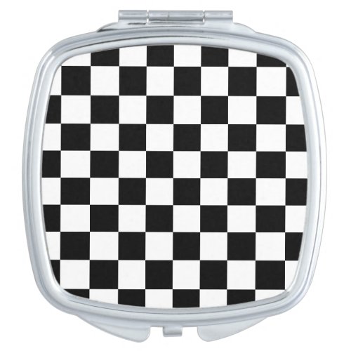 Checker Board Patterns Compact Mirror