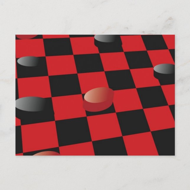Checker Board Postcard (Front)