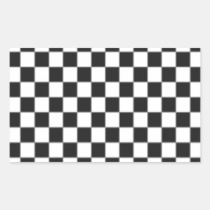 Checker Board Rectangular Sticker
