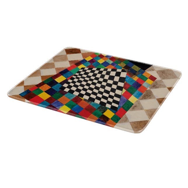 Checker by Wassily Kandinsky Cutting Board (Corner)