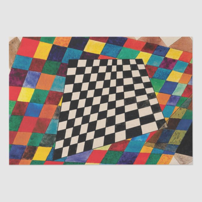 Checker by Wassily Kandinsky  Tissue Paper (Front)