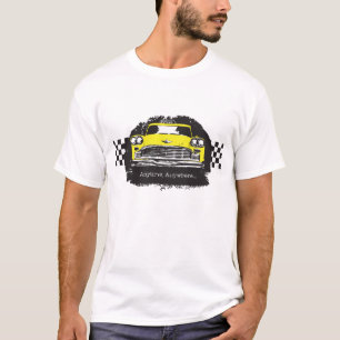 Checker Cab Taxi Driver Anytime Anywhere t-shirt
