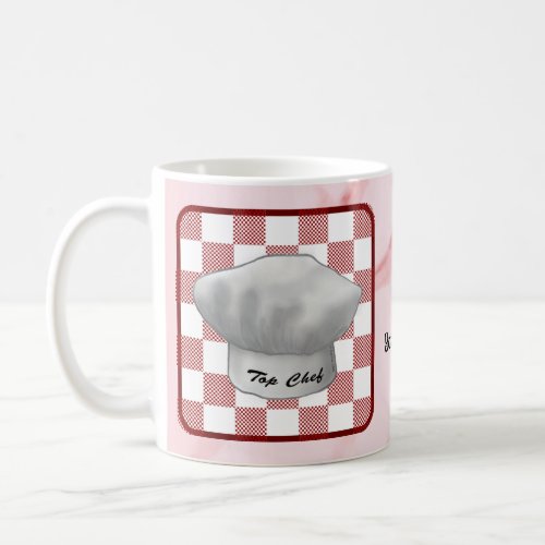 Checker Chef Hat Coffee Mug