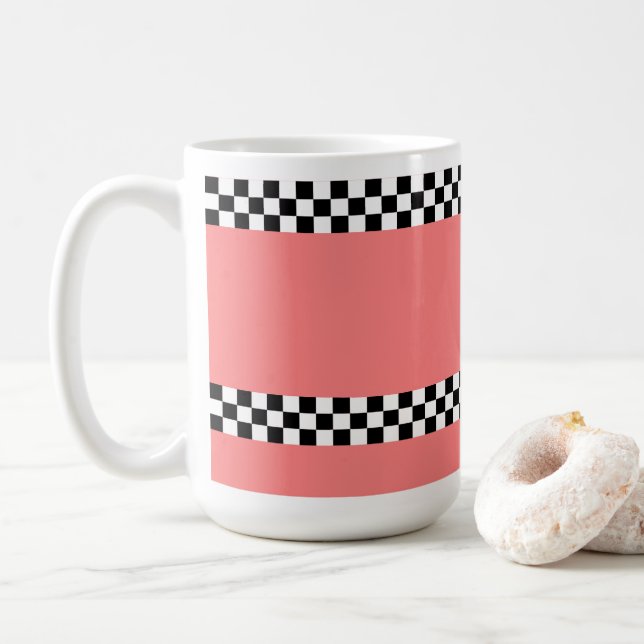 Checker 🌸 coffee mug 15oz (With Donut)