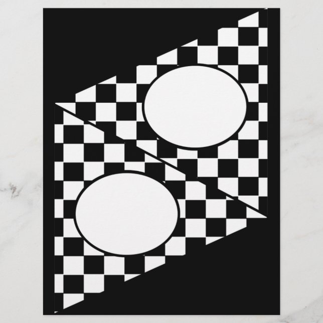 Checker Flag DIY Bunting Flyer (Front)