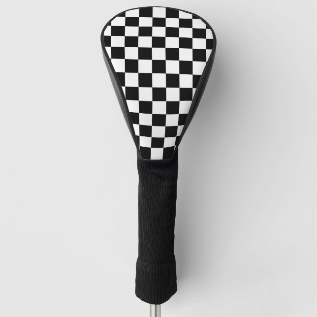 Checker  Flag Golf Head Cover (Front)