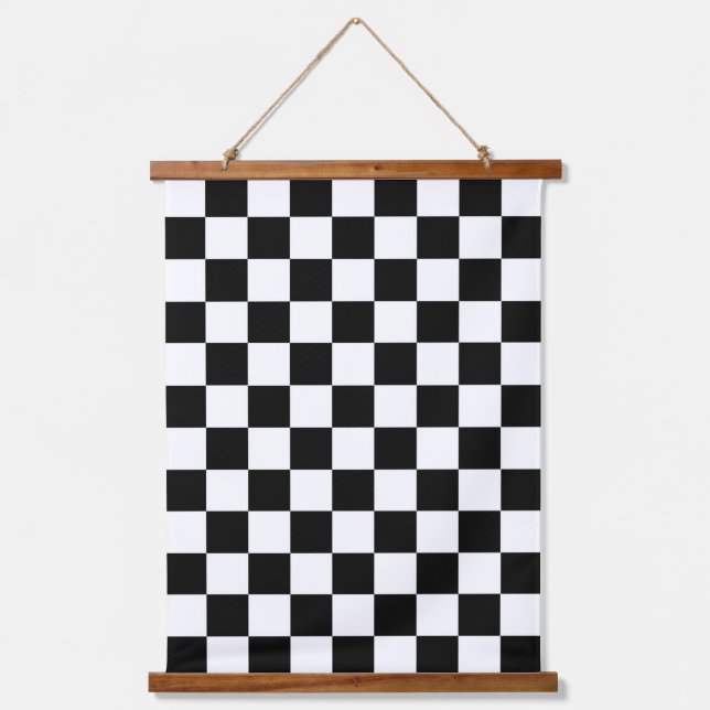 Checker Flag Hanging Tapestry (Front)