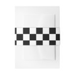 Checker  Flag Invitation Belly Band