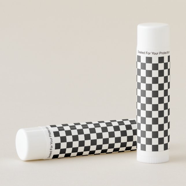Checker Flag Lip Balm (Front)