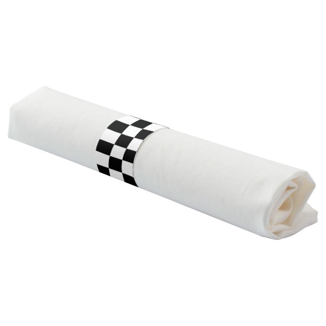Checker  Flag Napkin Bands (Angled)