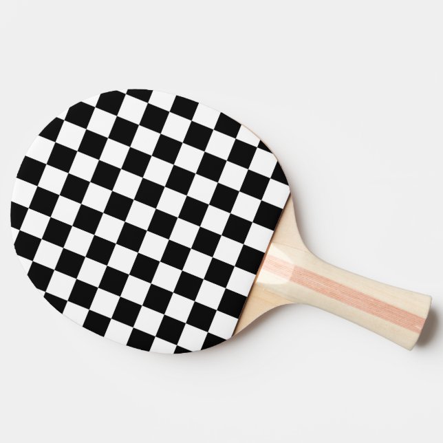 Checker  Flag Ping Pong Paddle (Side)
