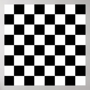 Checker Flag Poster