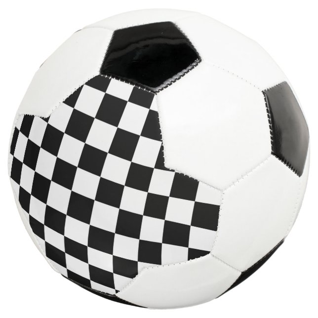 Checker Flag Soccer Ball (Three Quarter)