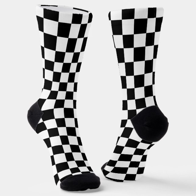 Checker  Flag Socks (Angled)
