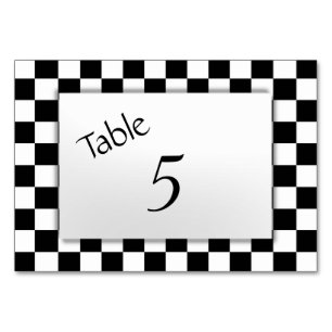 Checker Flag Table Number