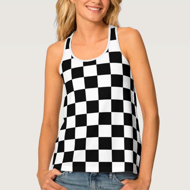 Checker  Flag Tank Top (Front)