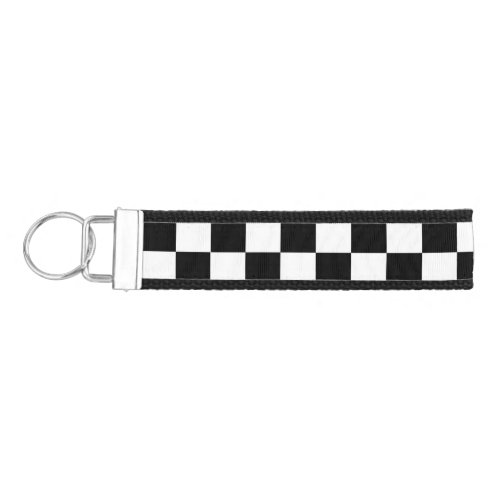 Checker  Flag Wrist Keychain