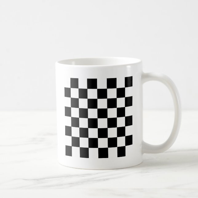 Checker Pattern Coffee Mug (Right)