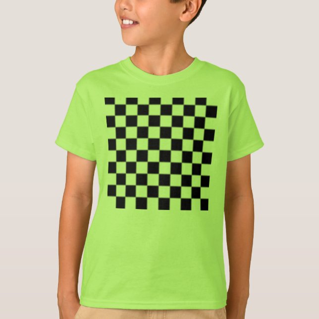 Checker Pattern Kid's Shirt (Front)
