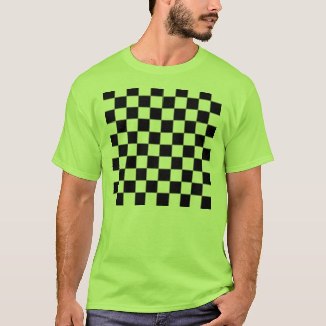 Checker Pattern Men's Shirt (Front)