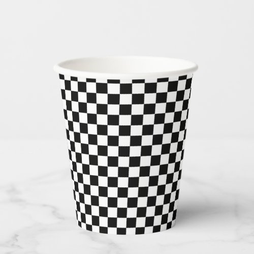 Checker Pattern Paper Cup
