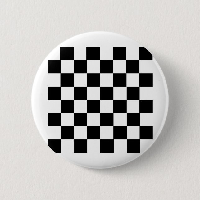 Checker Pattern Pinback Button (Front)