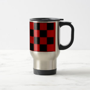 Checker Pattern Travel Mug