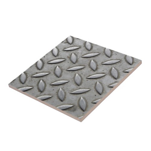 Checker Plate Industrial Warehouse Steel Chic Tile