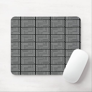 Checker Square Seamless Checkerboard Optical Party Mouse Pad