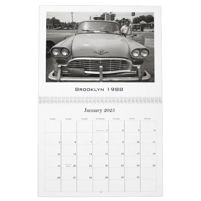 Checker Taxi Cabs by Matt Weber Calendar Zazzle