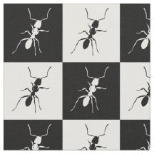 Checkerboard ants black & white