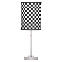 CHECKERBOARD BLACK AND WHITE LAMP