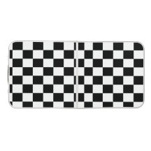 Checkerboard black and white squares pattern