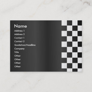 Checkerboard Border Profile Card