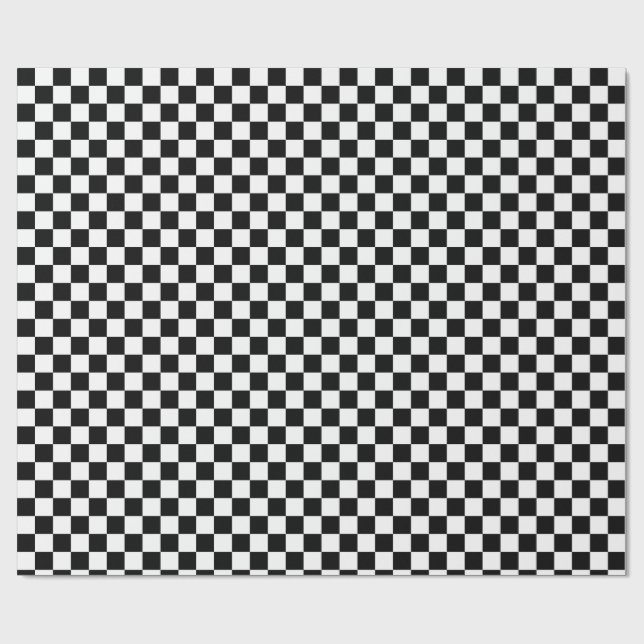 Checkerboard Checked  Wrapping Paper (Flat)