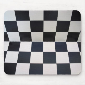 Checkerboard Chess Background Mouse Pad