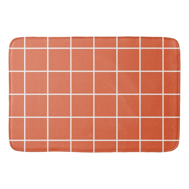 Checkerboard Collage Bath Mat (Front)