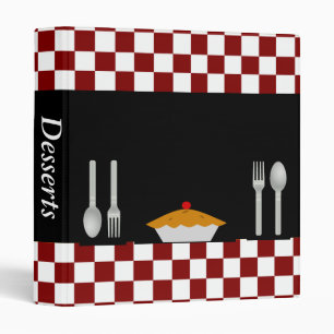 Checkerboard Dessert Recipe Binder
