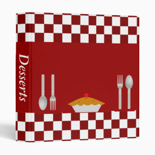 Checkerboard Dessert Recipe Binder