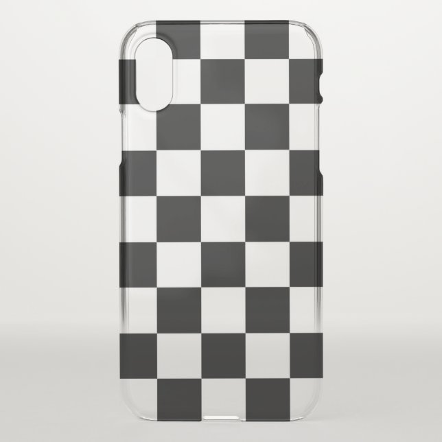 Checkerboard  Flag Uncommon iPhone Case (Back)