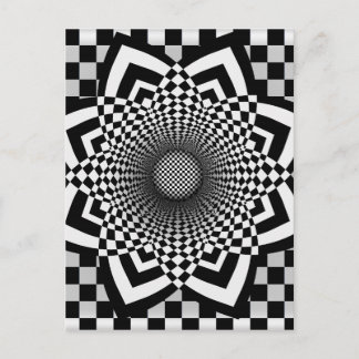 Checkerboard Flare Postcard