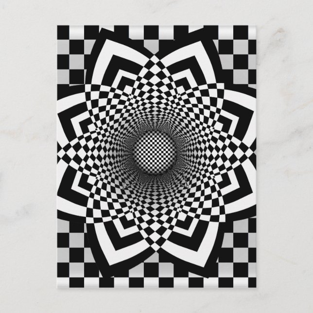 Checkerboard Flare Postcard (Front)