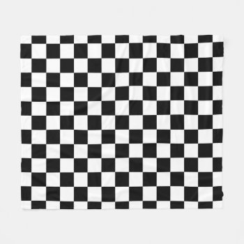 Checkerboard Fleece Blanket by expressivetees at Zazzle