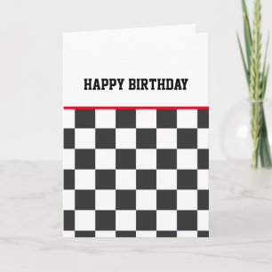 Checkerboard Happy Birthday Teens  Card