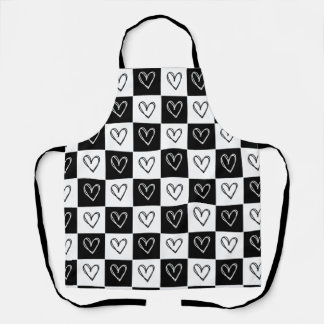 Checkerboard Hearts Apron