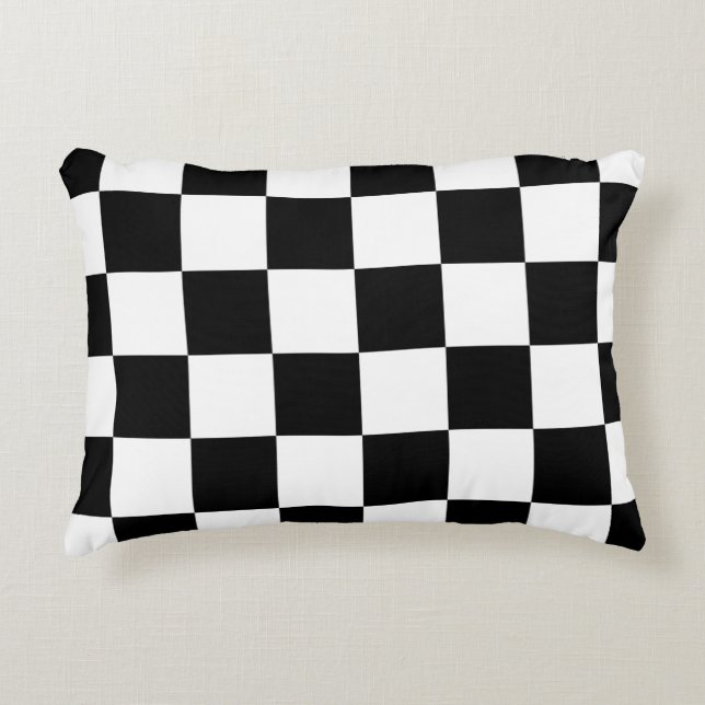 Checkerboard Home Rug of the Classic Elegance Accent Pillow (Front)